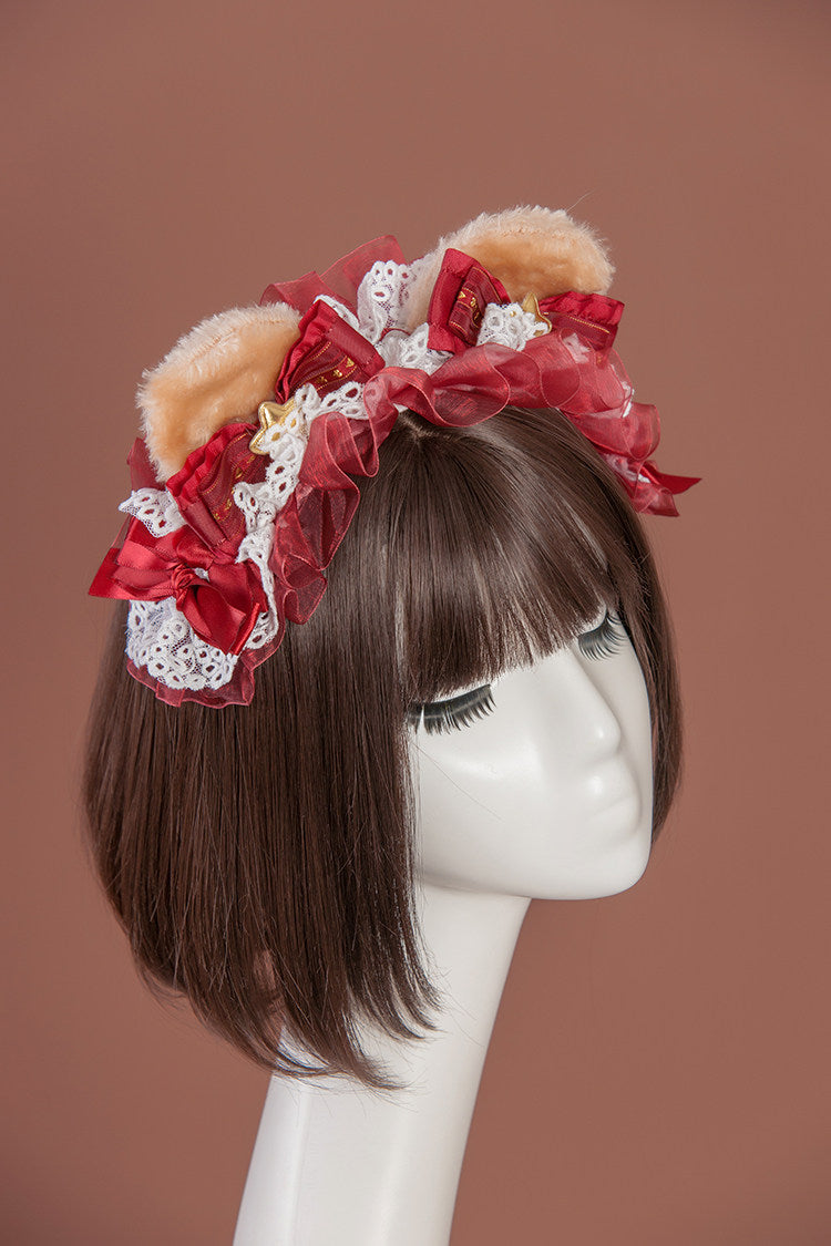 Crown Bear Lolita Original Cute Fairy Long OP Dress