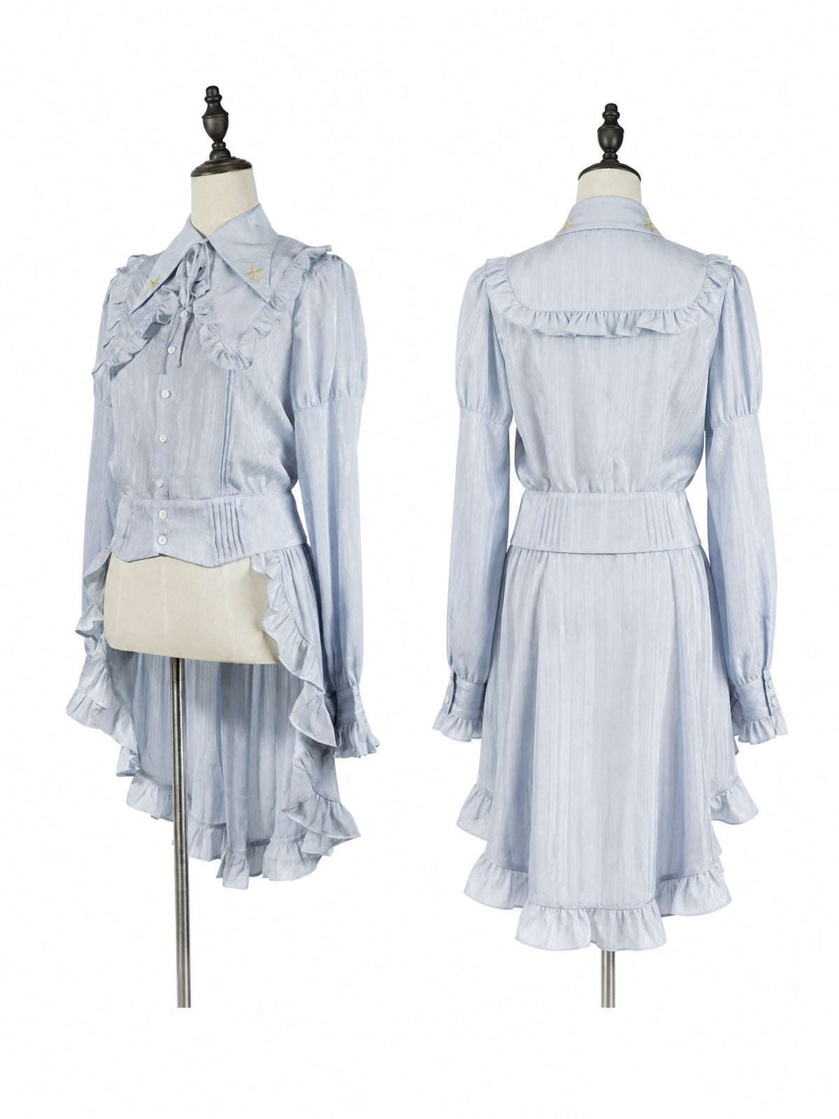 Paperless Promise Ruffle Swallowtail Gothic Ouji Prince Shirt