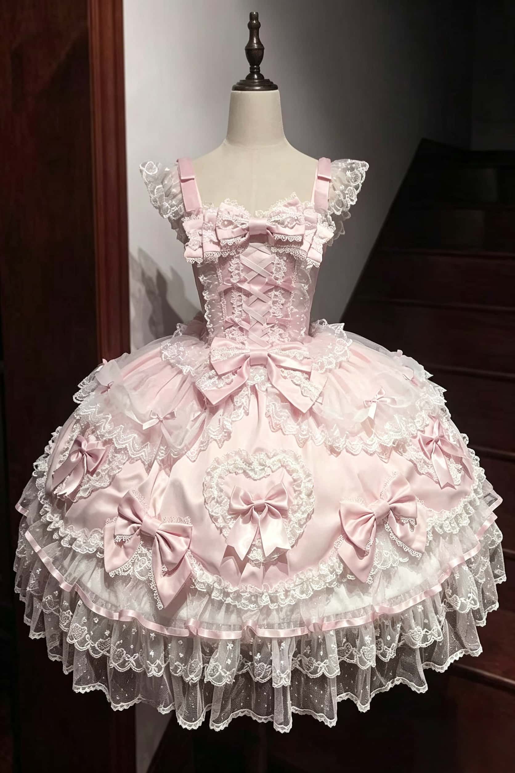 Velvet Sweetheart Lolita Pink JSK Dress