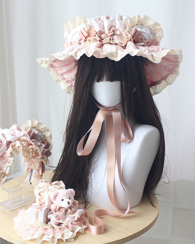 Lolita Sweet Pink Bear Headwear LE1004