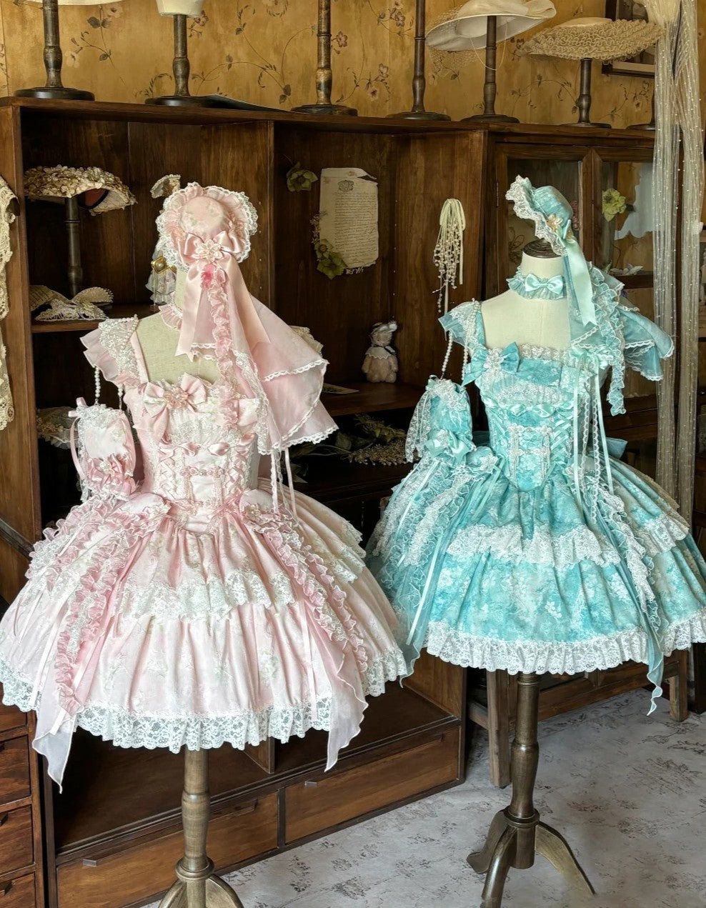 Jellyfish Pear Blossom Daily Lolita Blue JSK Dress