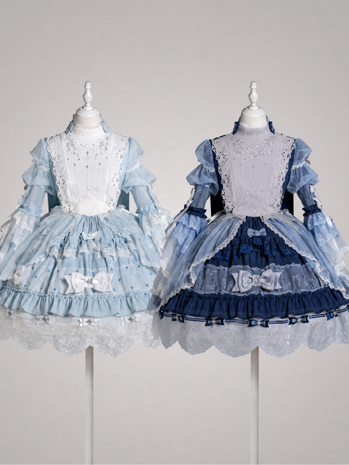 Stellar Symphony Lolita Light Moonlight & Midnight Sky Dress