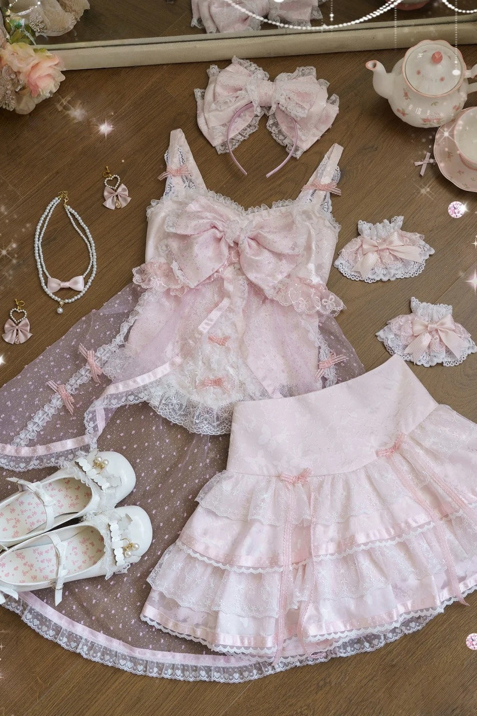 Princess Hot Girl Hime Style Cami & Skort Set