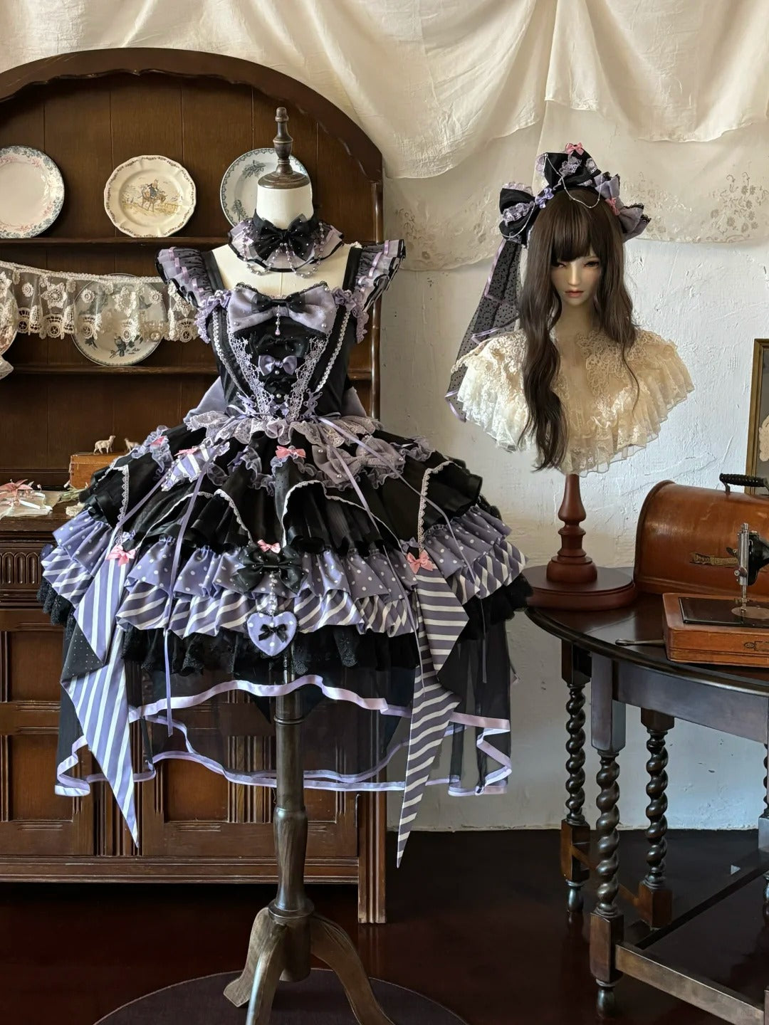 Night of Witchcraft Gothic Lolita Halloween JSK Dress Set