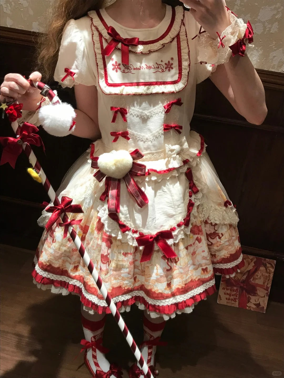 Christmas Lamb Lolita Christmas Themed OP Dress Set