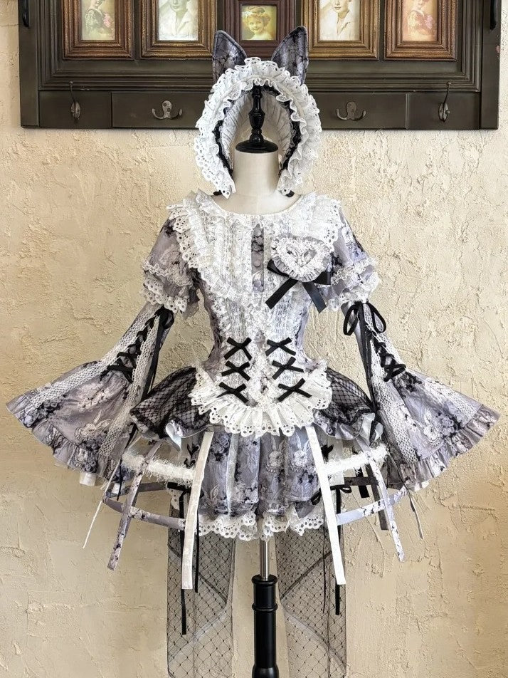 Castle Bunny Black Accessory Full Set
