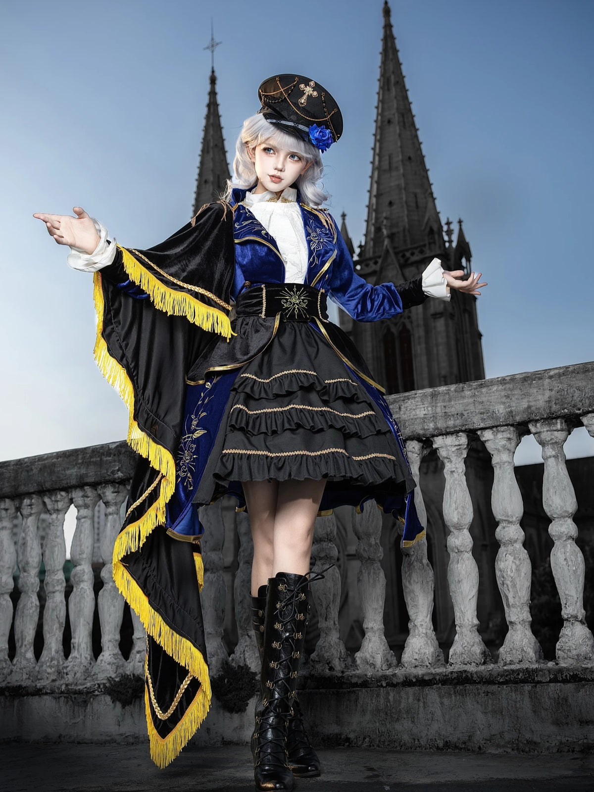 Holy Light Rose Lolita Original Military JSK Set