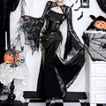 Lolita Gothic Halloween Witch fishtail dress set LG1015