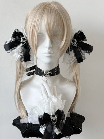 Lolita Y2K Lace Bow Hair Clips/Arm Sleeves LE6014