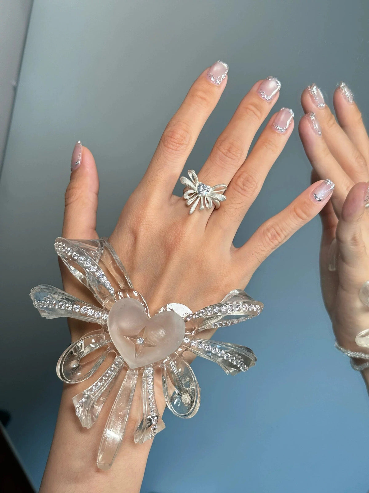 Transformation Ring Original Lolita Style 925 Silver with Zircon Material Ring