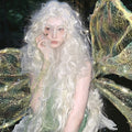 Long Curly Platinum Blonde Fairy Classic Wig LE7005