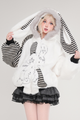 Kawaii Rabbit Ear Plush Hooded Winter Coat