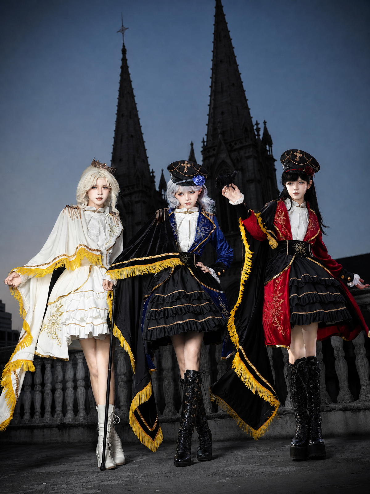 Holy Light Rose Lolita Original Military JSK Set