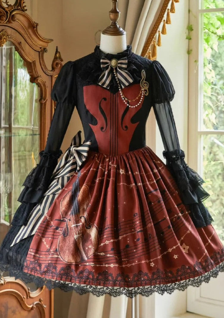 Aria on the G String Lolita Printed OP Dress
