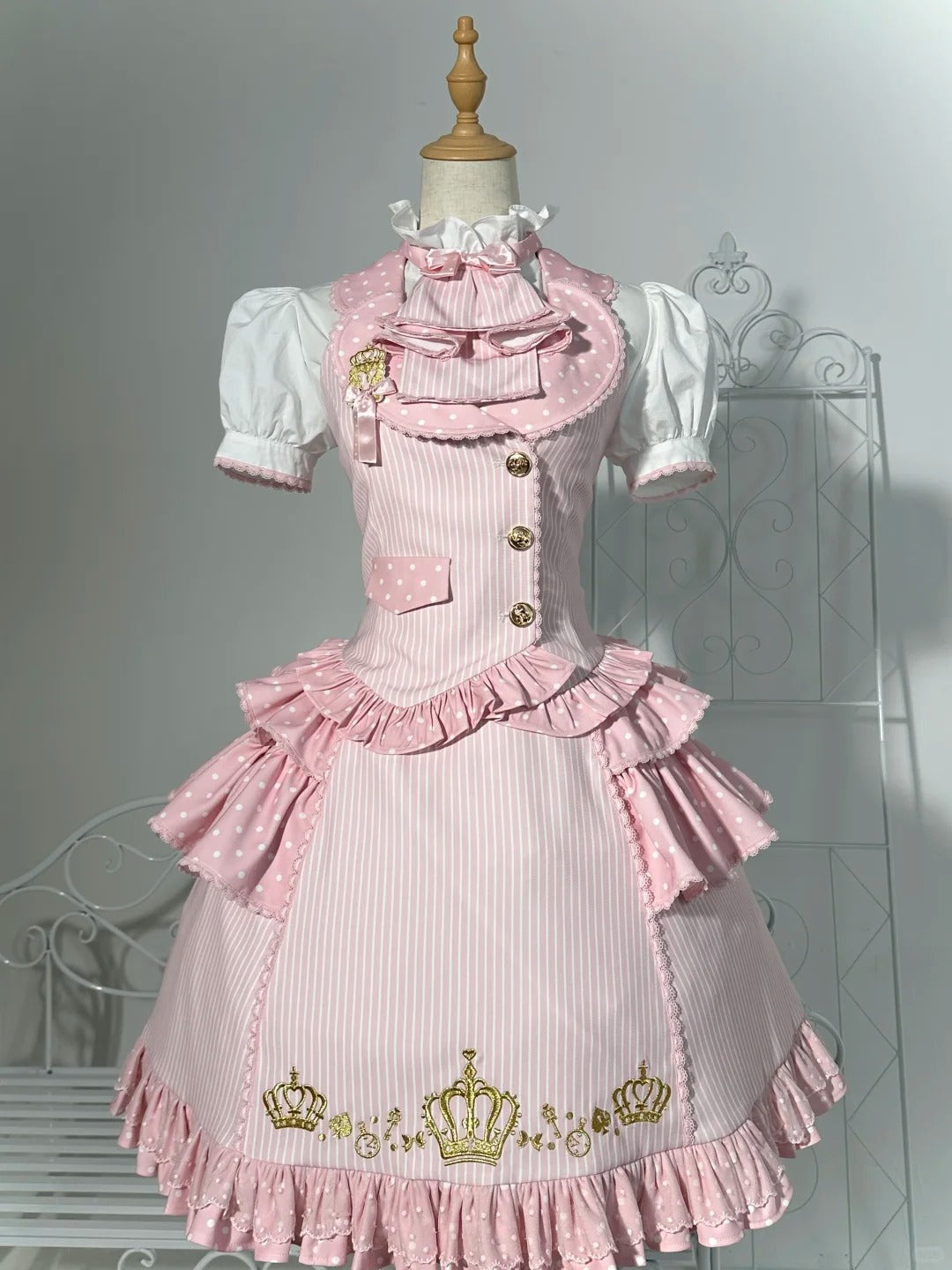 New Century Princess Pink Gold Lolita Dress Set