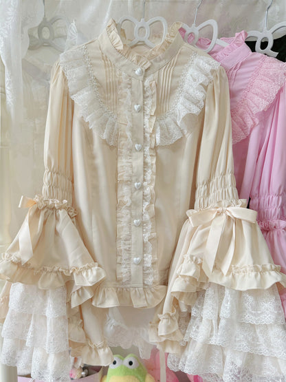 Lolita Sweet Tiered Long Sleeve Blouse LE1012