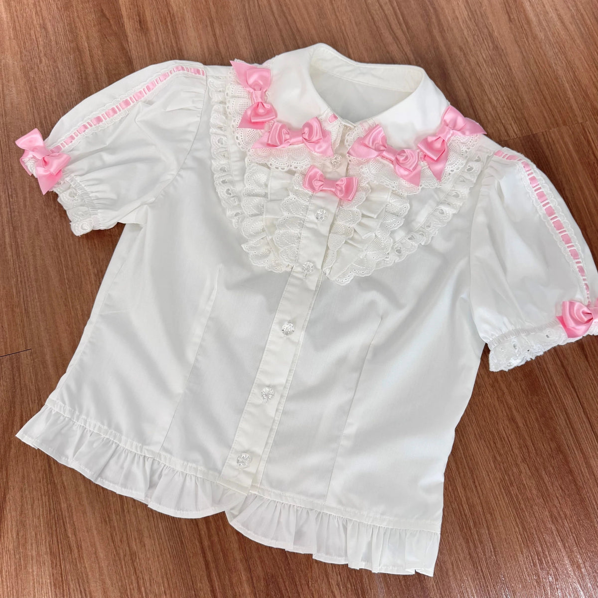 2026 Summer Rose Lattice Tiered Sweet Lolita JSK Dress with Bow Headpiece - LolitaEra