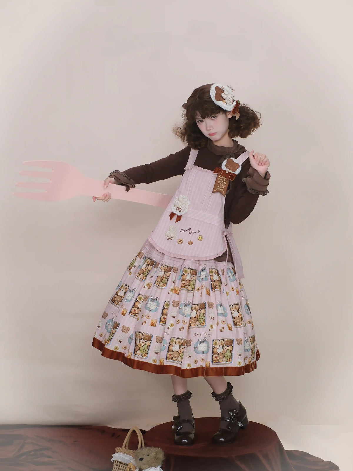 Cookie Box Lolita SK Vest Blouse and Accessories Set