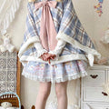 Lolita Plaid Cape Coat LE1007