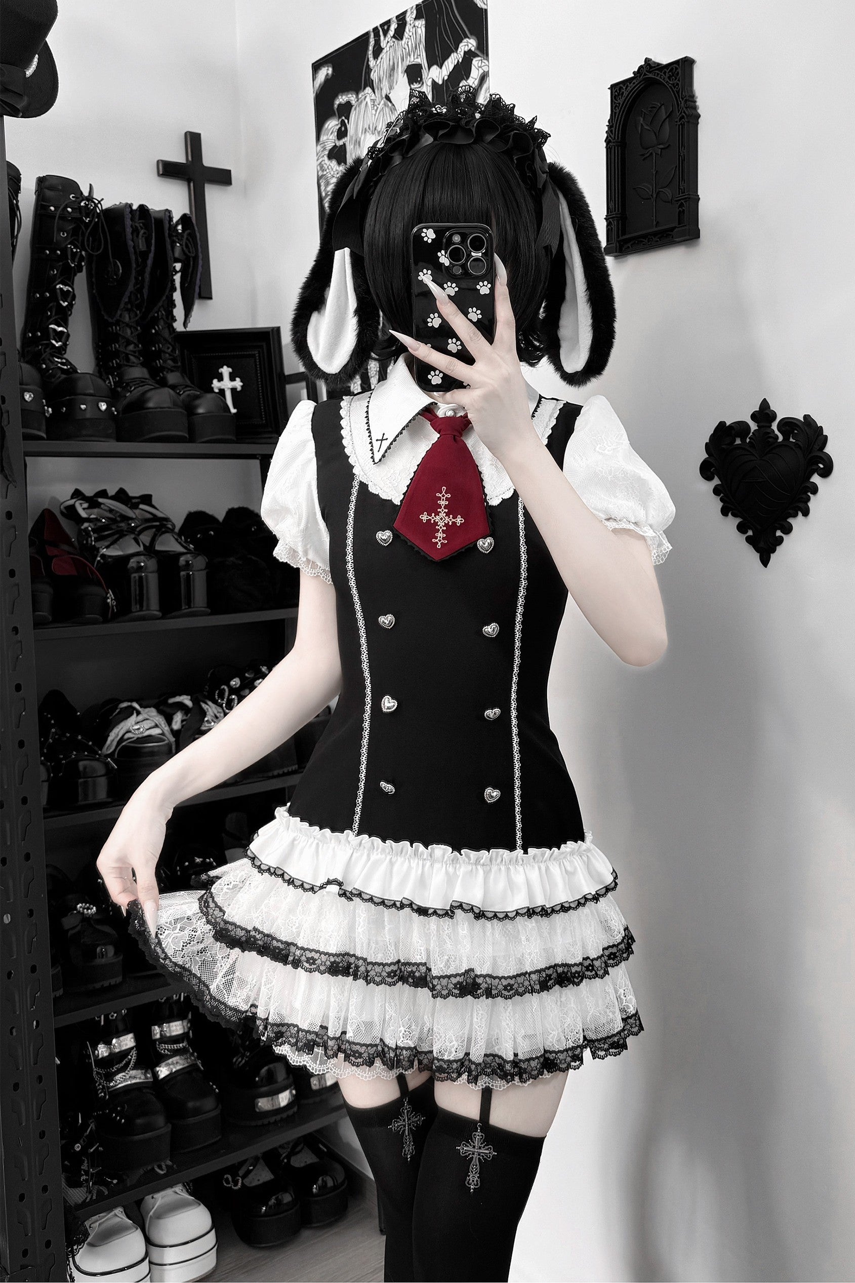[Limited Edition: June 17] Starry Night Academy Jirai Kei  Preppy Set