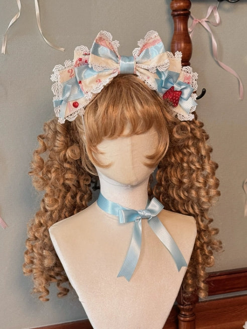 Strawberry Patissier Vintage‑Doll Aesthetic Lolita OP Dress