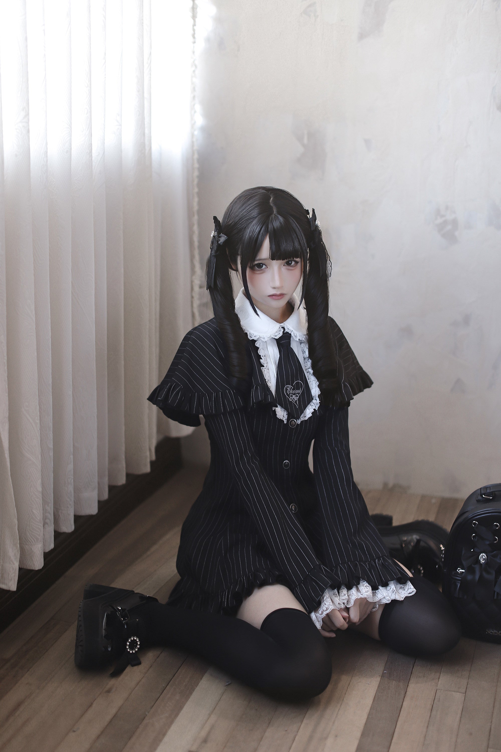 [Limited Edition: June 17] Night View Forest Striped Princess Jirai Kei Set