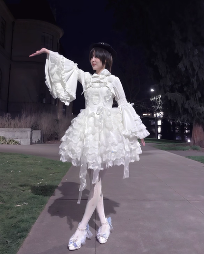 Lolita Sweet Tiered Long Sleeve Blouse LE1012