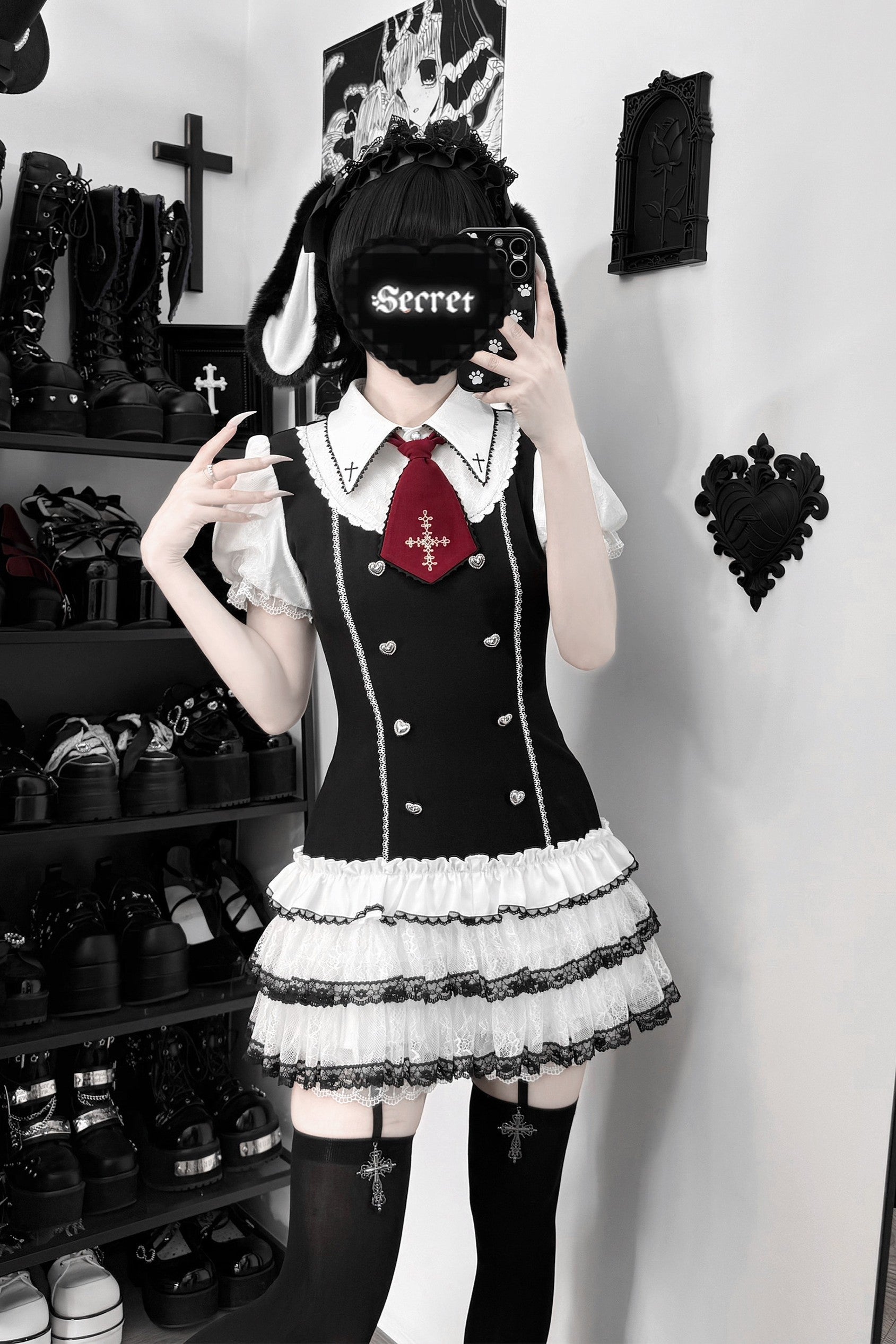 [Limited Edition: June 17] Starry Night Academy Jirai Kei  Preppy Set