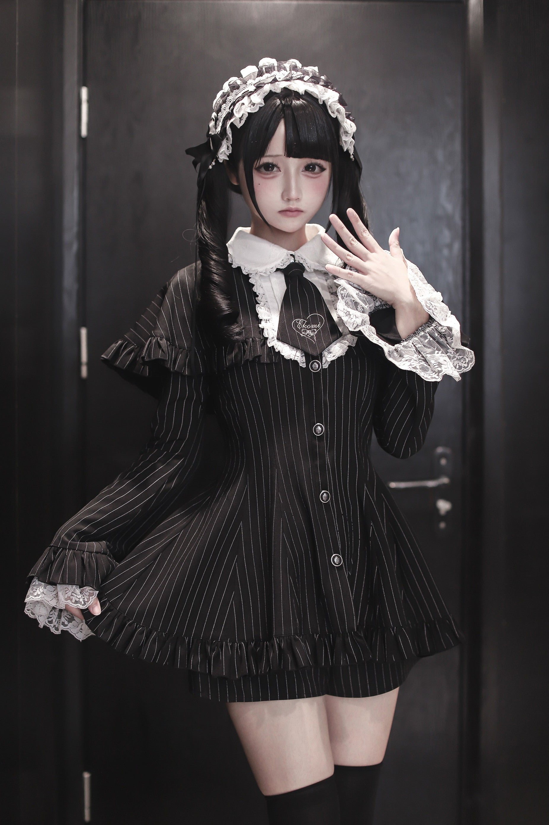 [Limited Edition: June 17] Night View Forest Striped Princess Jirai Kei Set