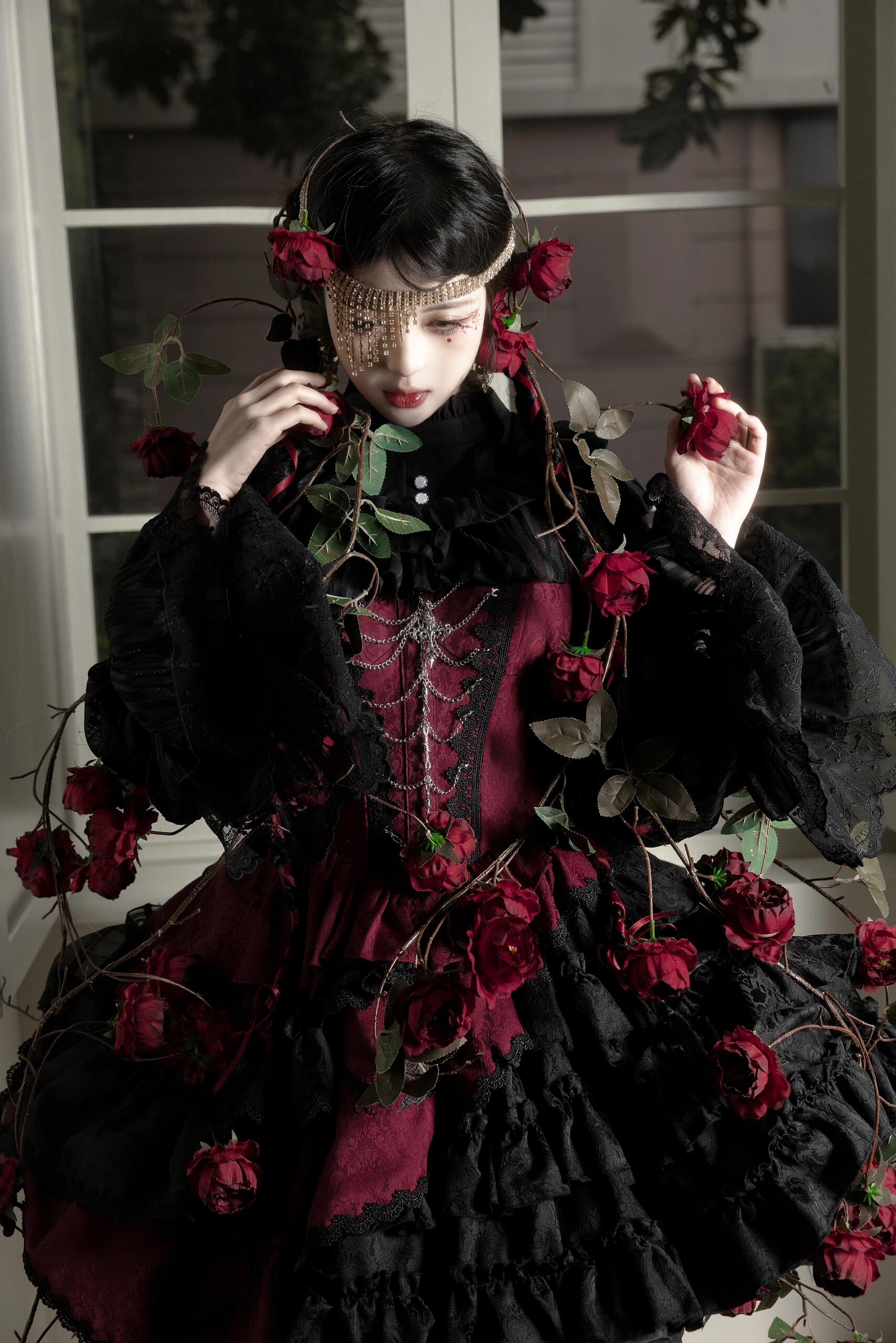 Lolita Dark Gothic Neo-Chinese JSK Dress