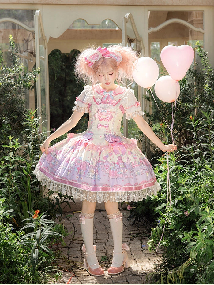 Sanrio Collaboration Series My Melody Park Printed JSK Dress
