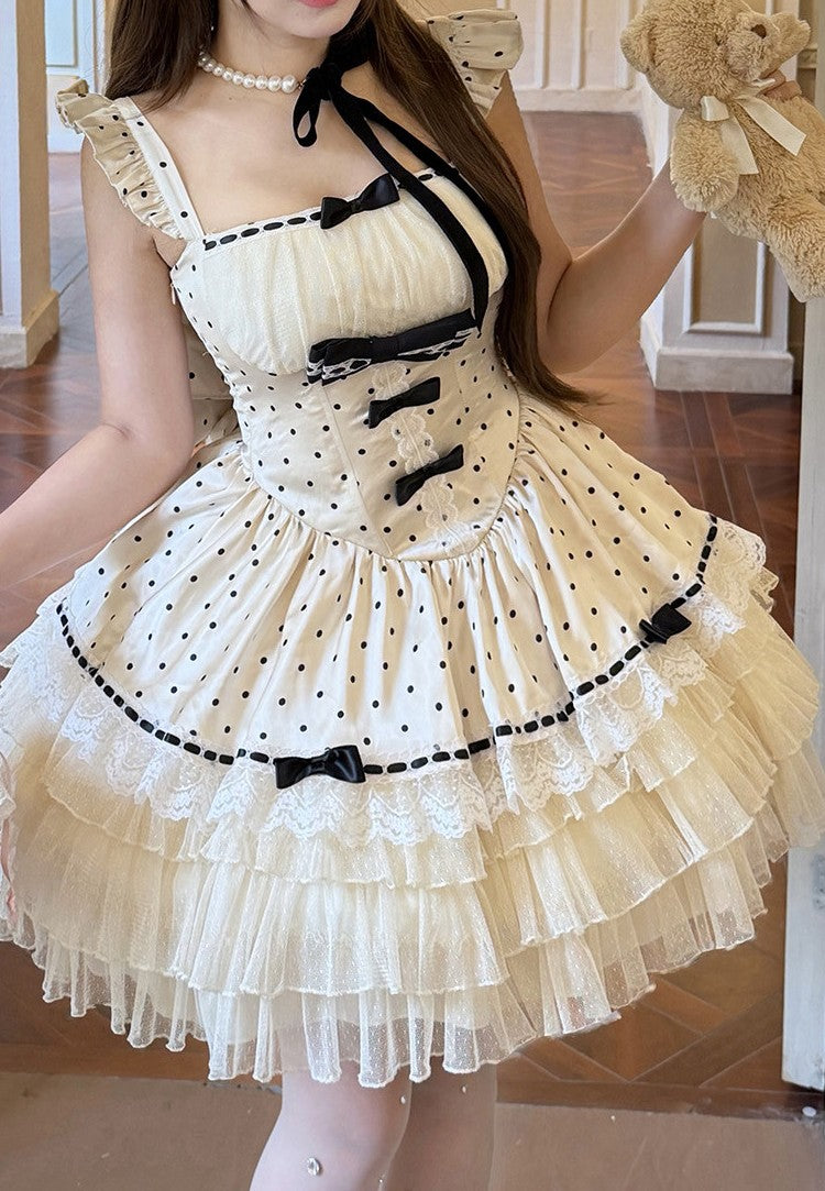 Love Houndstooth In‑Stock Sweet Maid‑Style Dress