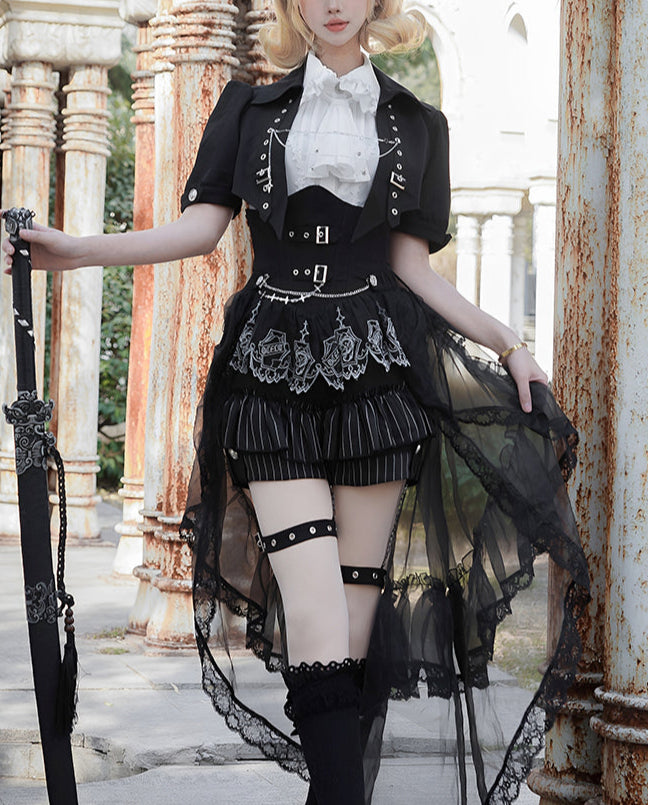 Lolita British Aesthetic Ouji Separate Outfit LO1006