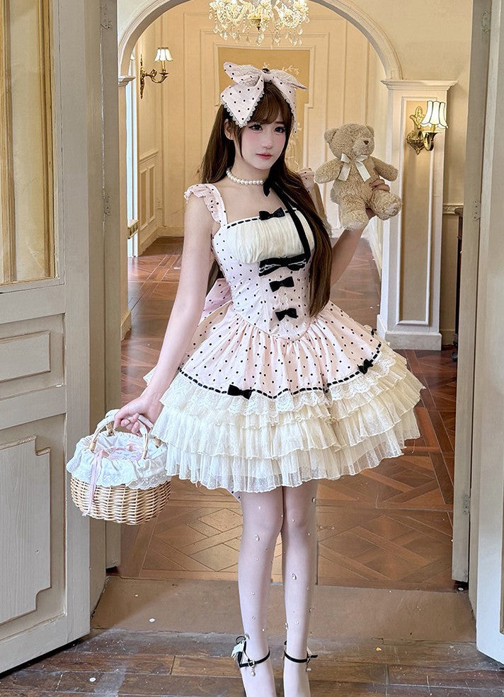 Love Houndstooth In‑Stock Sweet Maid‑Style Dress