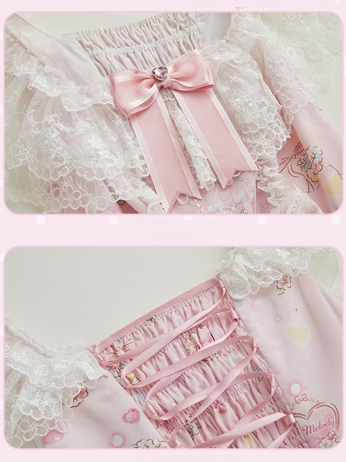 My Melody Collaboration Series Open Front OP Dress