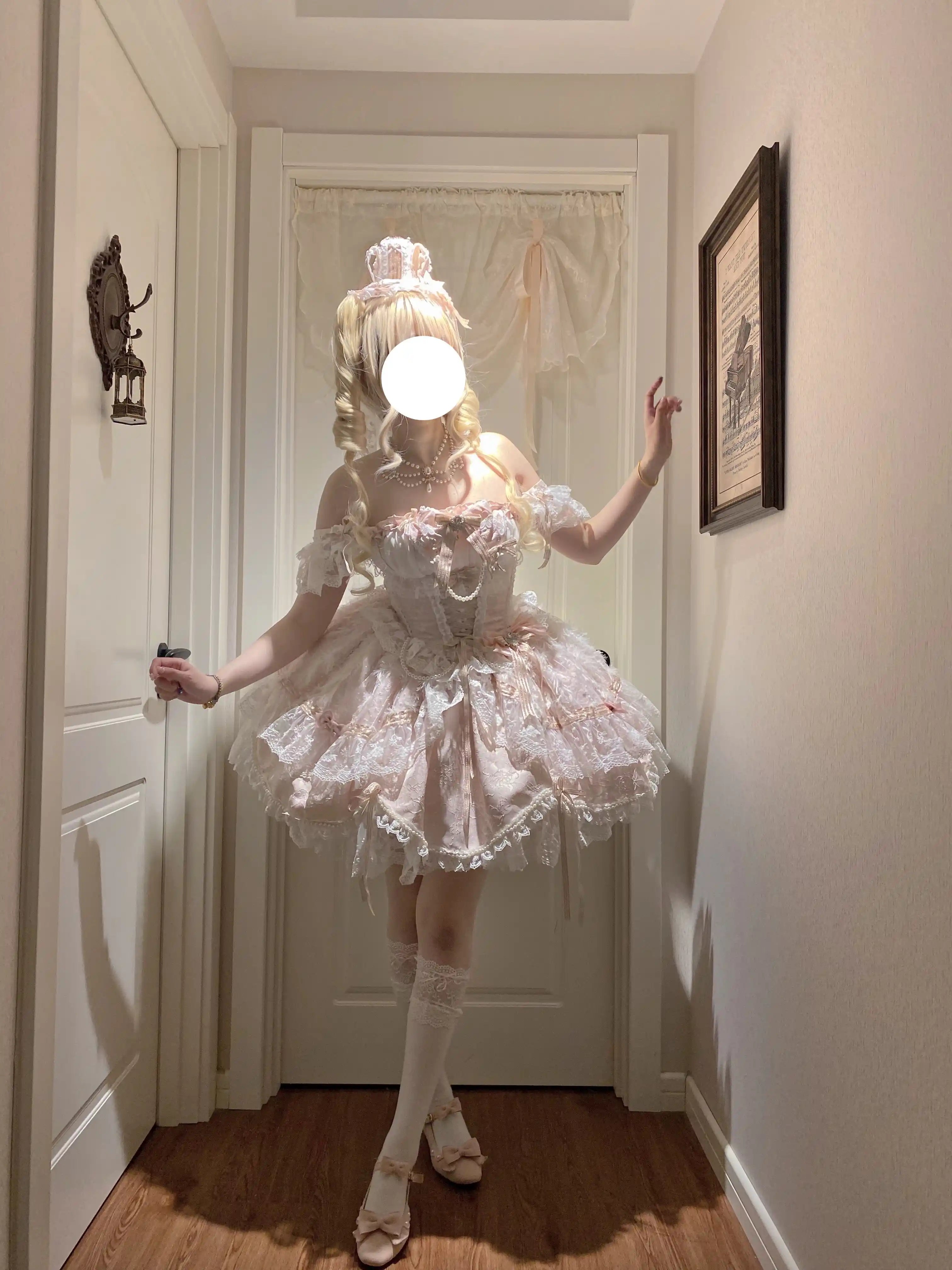 Anna's Ball Light Pink Classic Ballet Lolita JSK