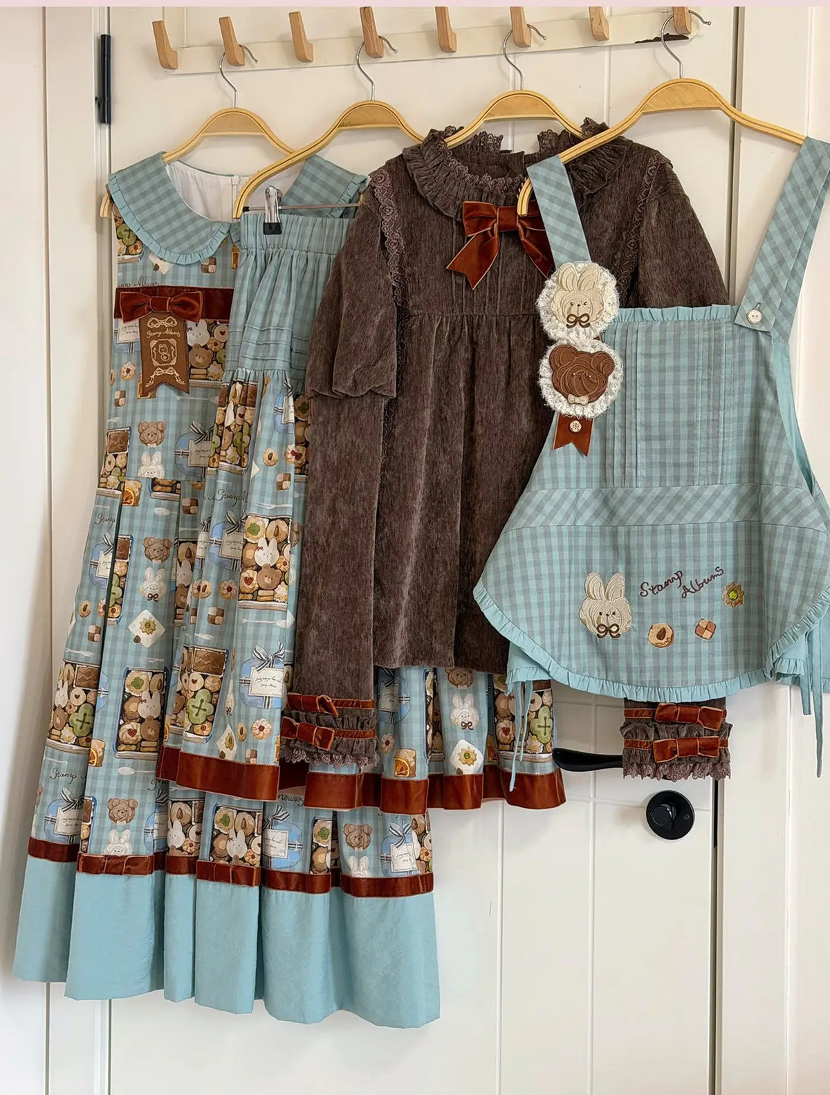 Cookie Box Lolita JSK SK Vest Blouse and Accessories Set