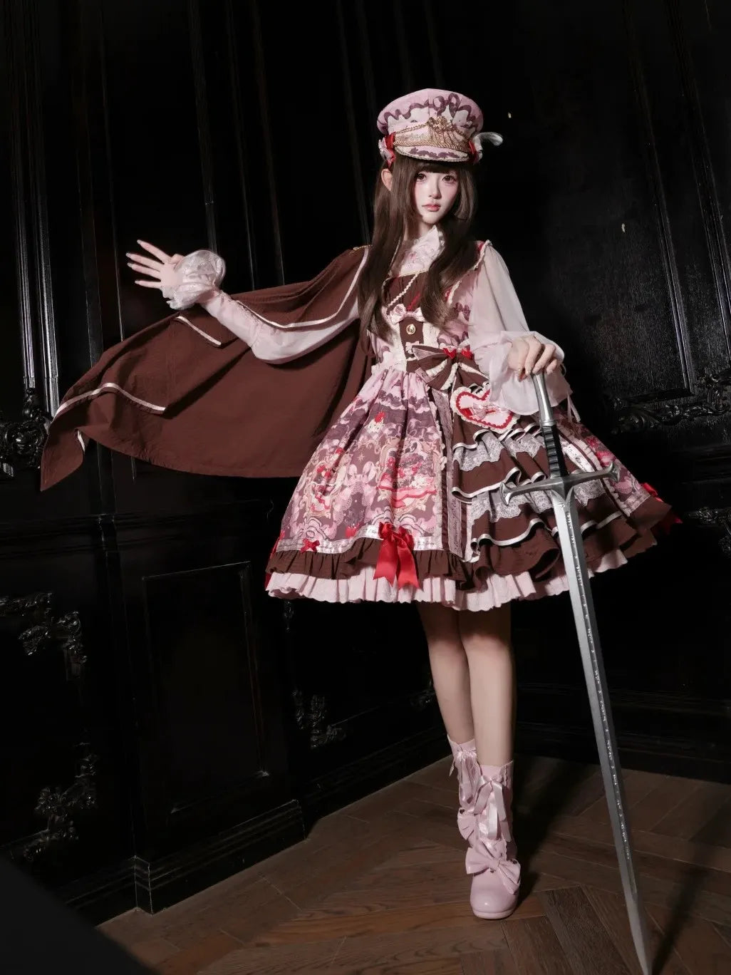 Royal Princess Chocolate Sweet Military Lolita JSK