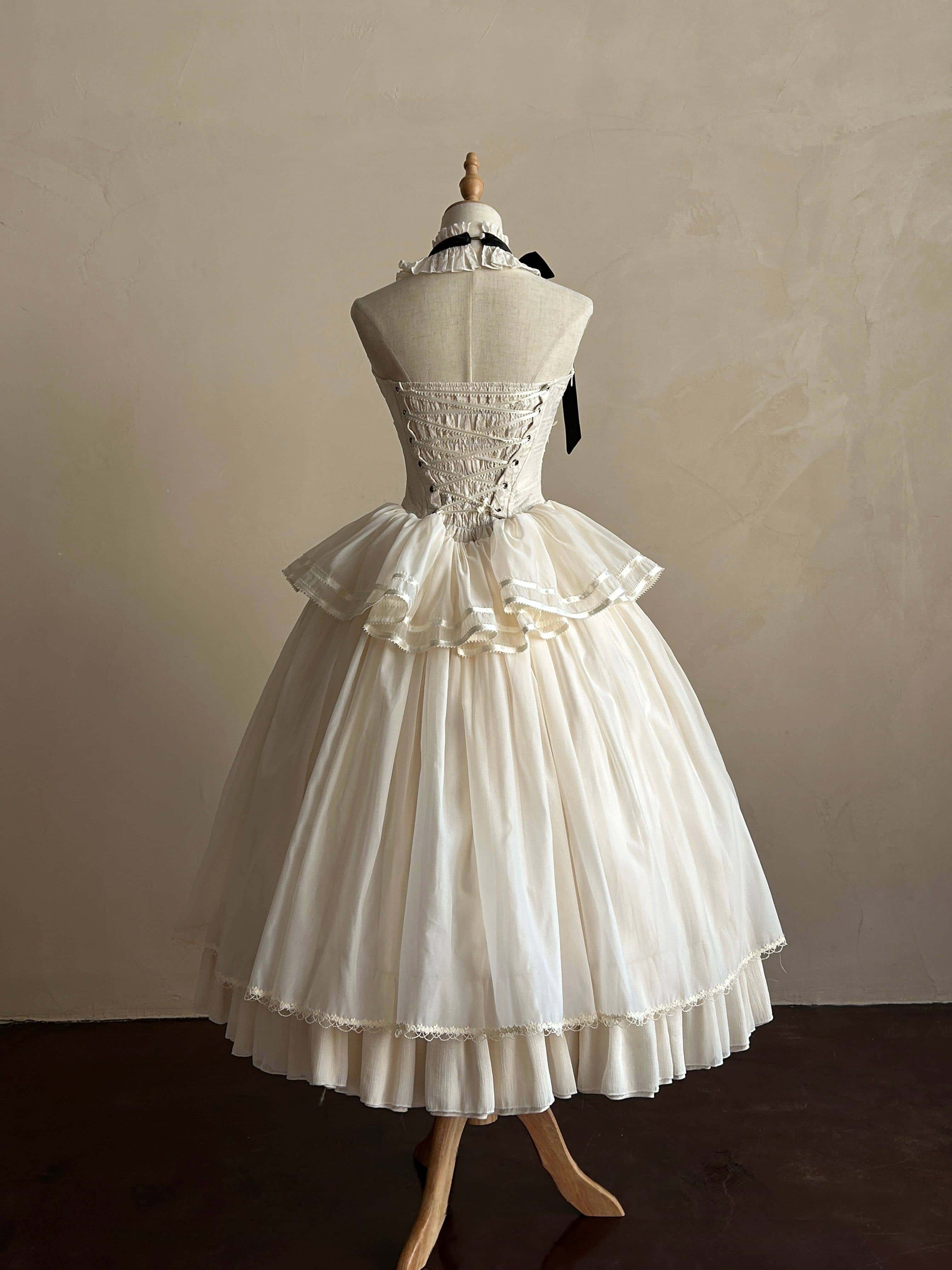 Free Letter Lolita Classic Embroidered Long Dress