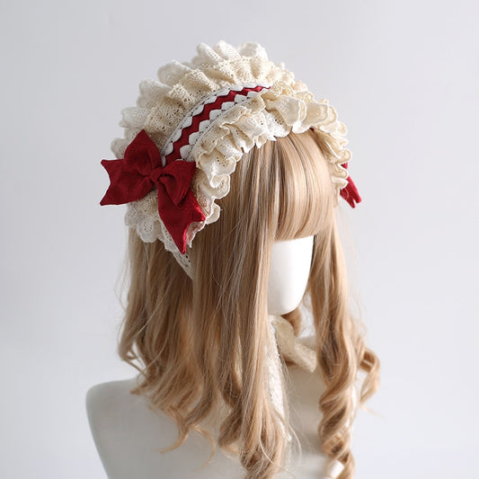 Lolita Classic Sweet  Lace Bow Headband LE6019