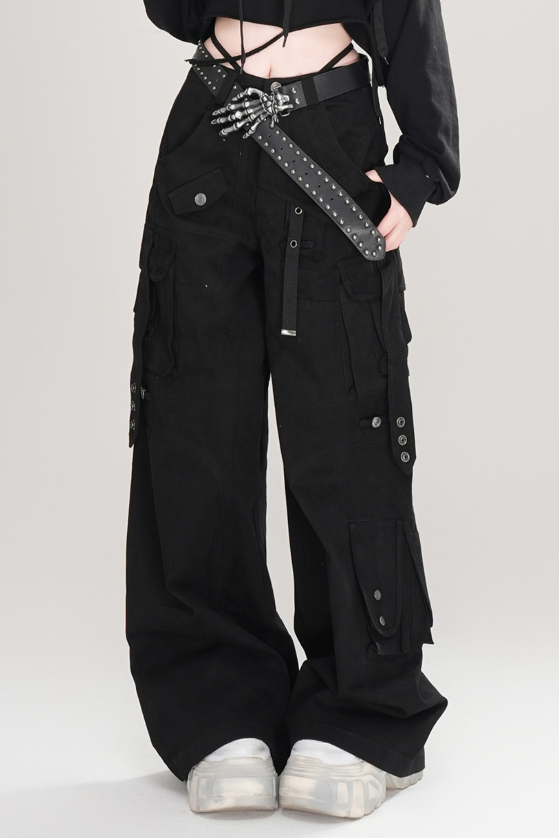 Streetwear Vintage Low-Waist Cargo Pants