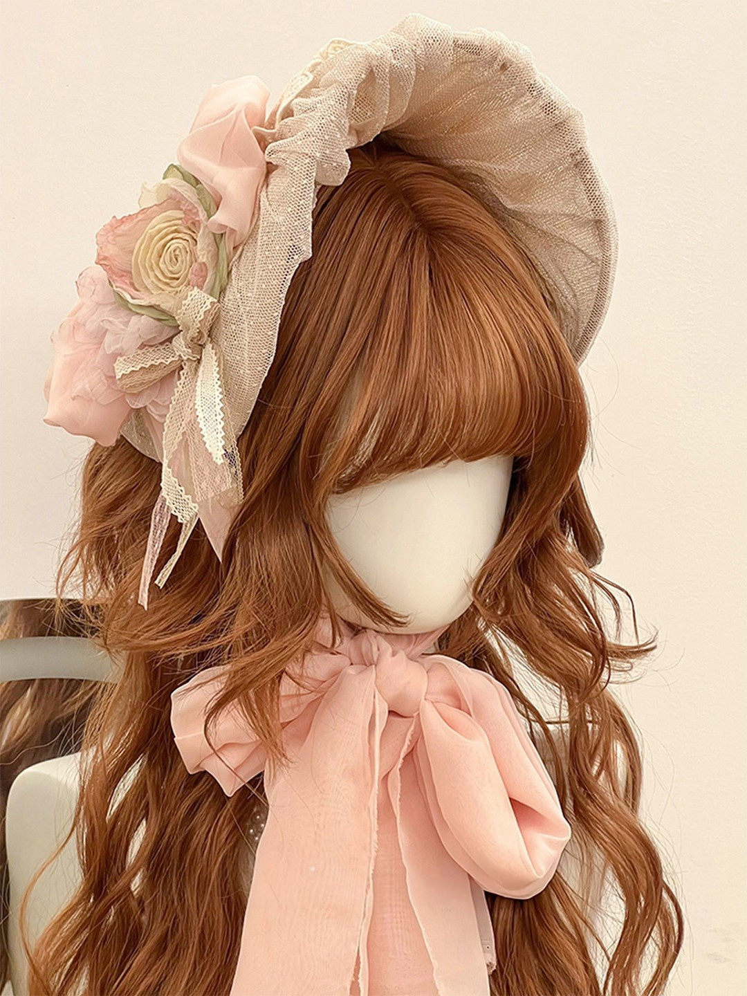 Lolita Dried Tea Brown 66 cm Long Jellyfish Cut Wig