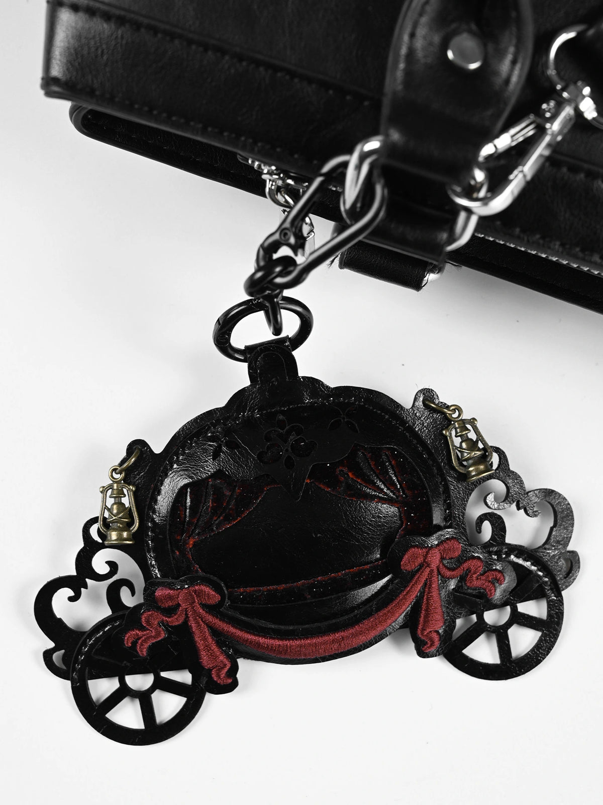 Pumpkin Carriage Bag Charm Dark Fairy Tale Lolita Gothic Vintage Bag Charm & Keychain