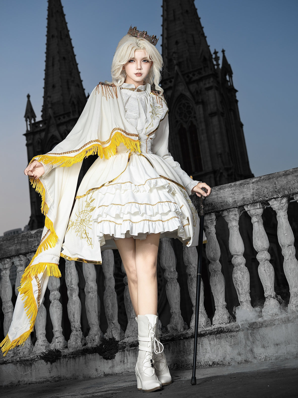 Holy Light Rose Lolita Original Military JSK Set