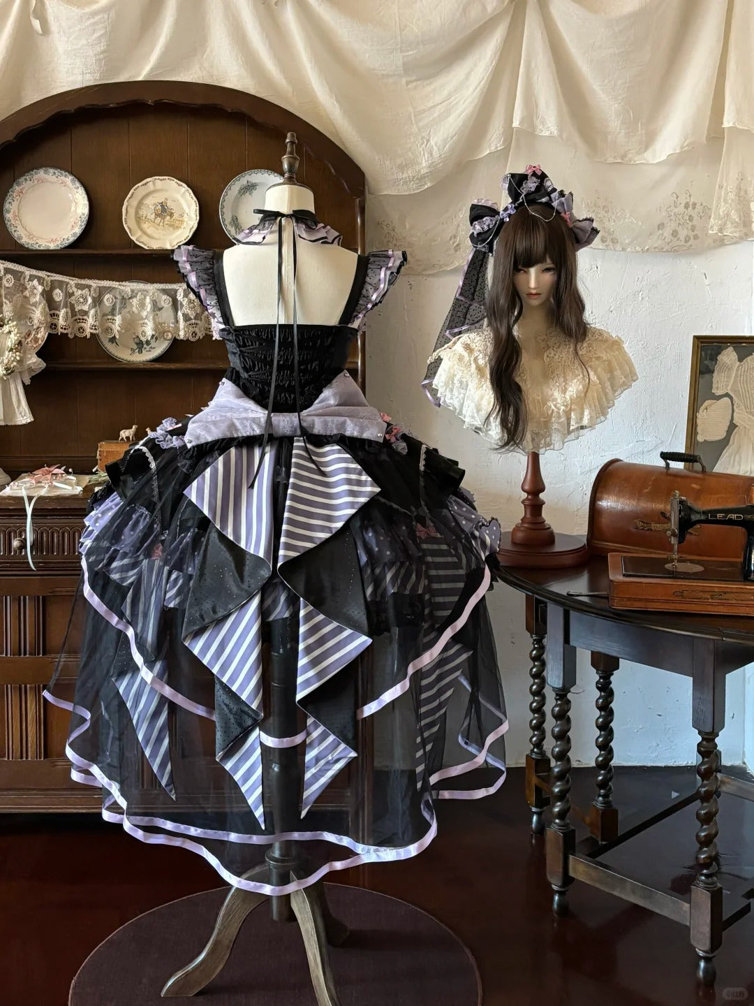 Night of Witchcraft Gothic Lolita Halloween JSK Dress Set