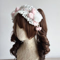 Lolita Kawaii Fluffy Bunny Headband LA1009