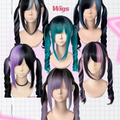 Lolita J-Fashion Highlight Wavy Twin Tail Wig LE7036