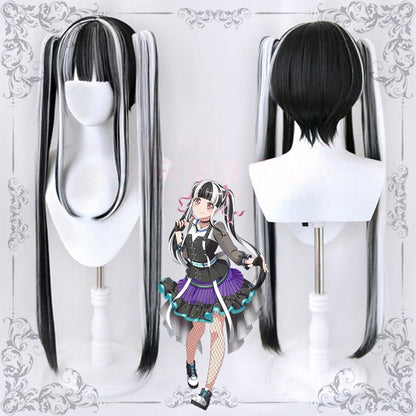 Long Straight Ryousangata Wig with Highlights LE7001