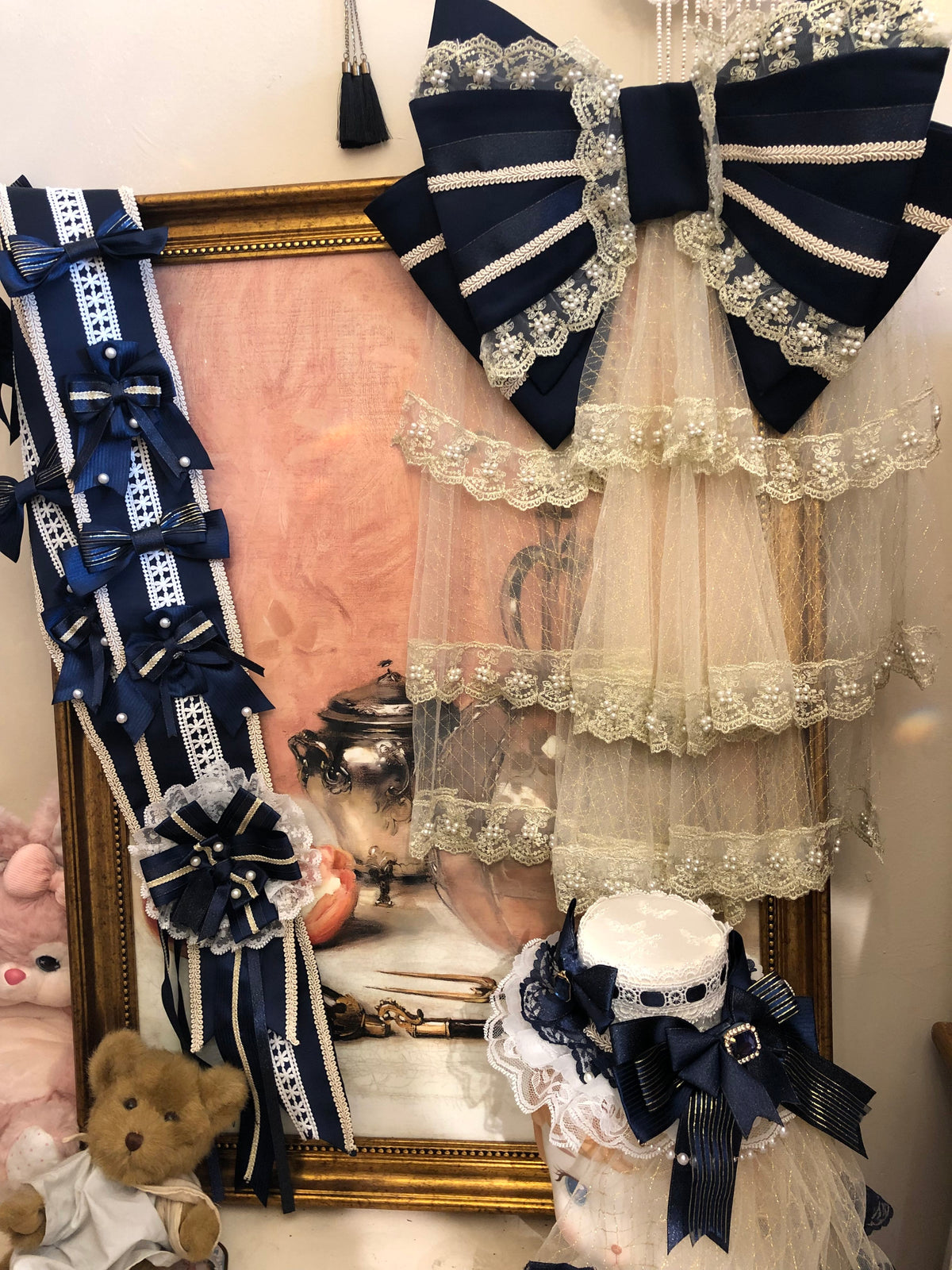 Night Banquet Coronation Original Lolita Mid Length Wedding Dress