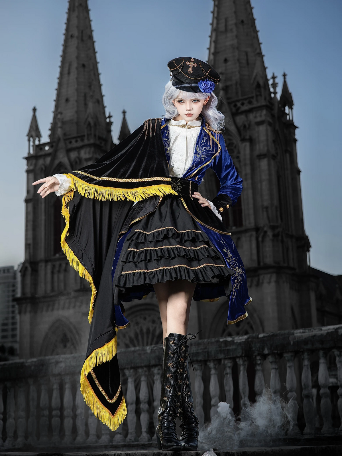 Holy Light Rose Lolita Original Military JSK Set